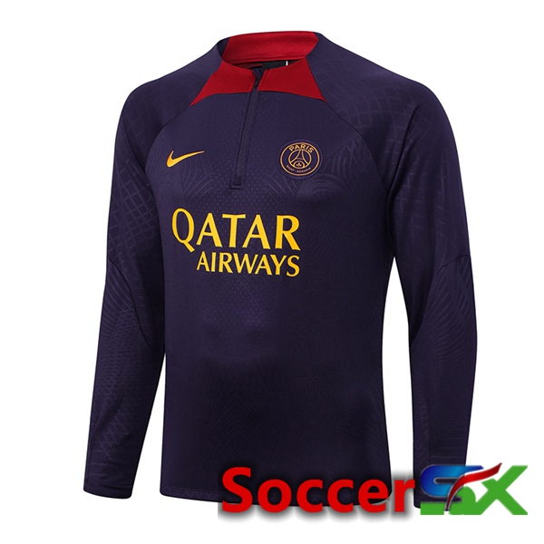 Paris PSG Training Sweatshirt Purple 2023/2024