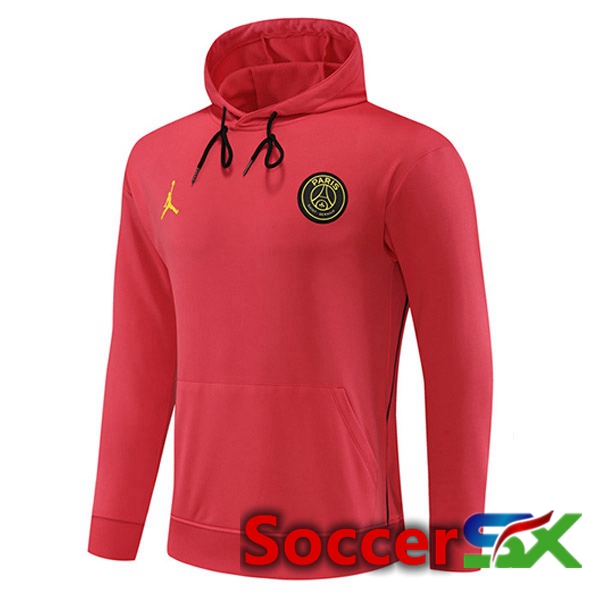 JORDAN Paris PSG Training Sweatshirt Hoodie Red 2023/2024