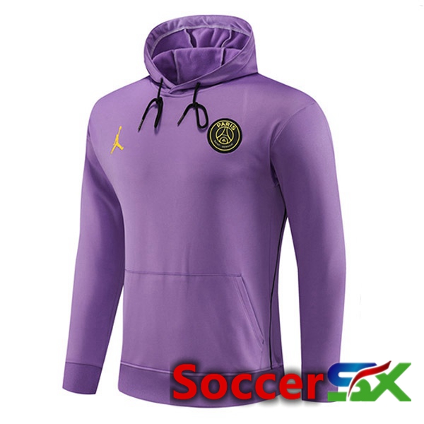 JORDAN Paris PSG Training Sweatshirt Hoodie Purple 2023/2024