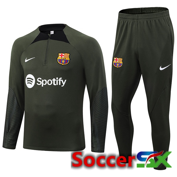 FC Barcelona Training Tracksuit Suit Green 2023/2024