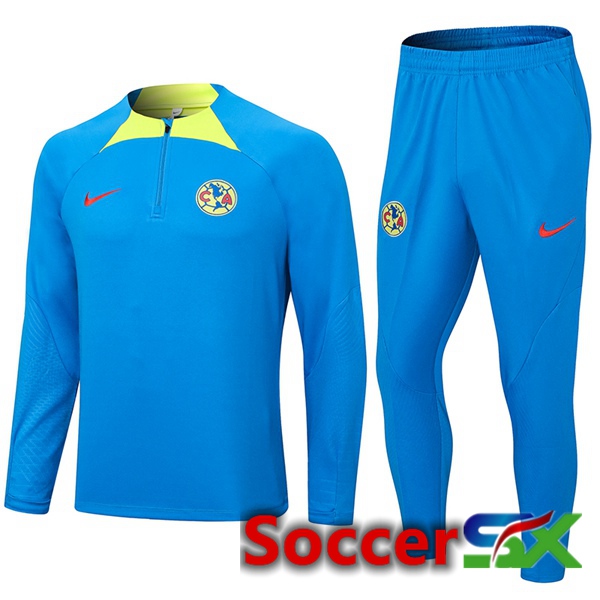 Club America Training Tracksuit Suit Blue 2023/2024