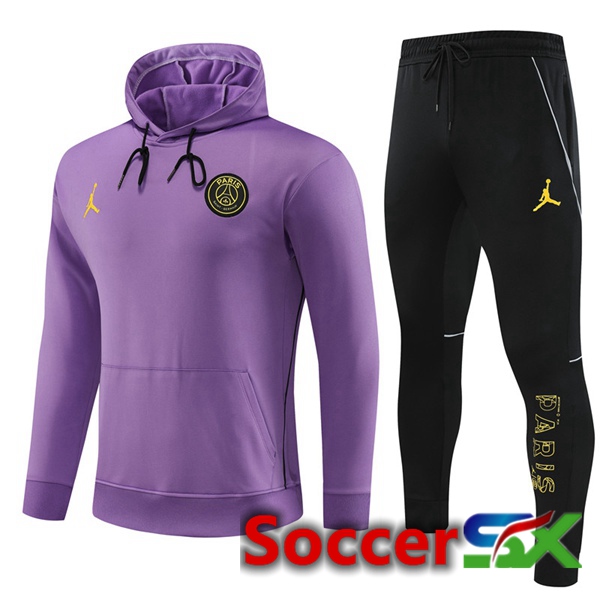 JORDAN Paris PSG Training Tracksuit Hoodie Purple 2023/2024