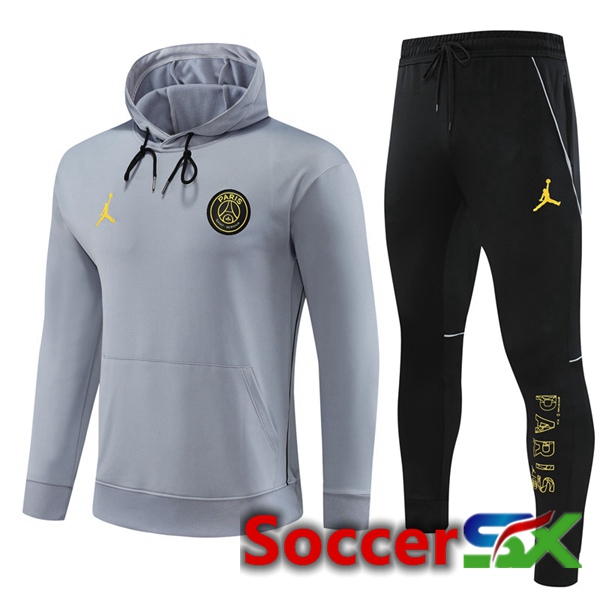 JORDAN Paris PSG Training Tracksuit Hoodie Grey 2023/2024