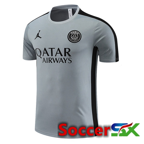 JORDAN Paris PSG Training T Shirt Grey 2023/2024