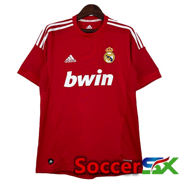Real Madrid Retro Soccer Jersey Third Red 2011-2012