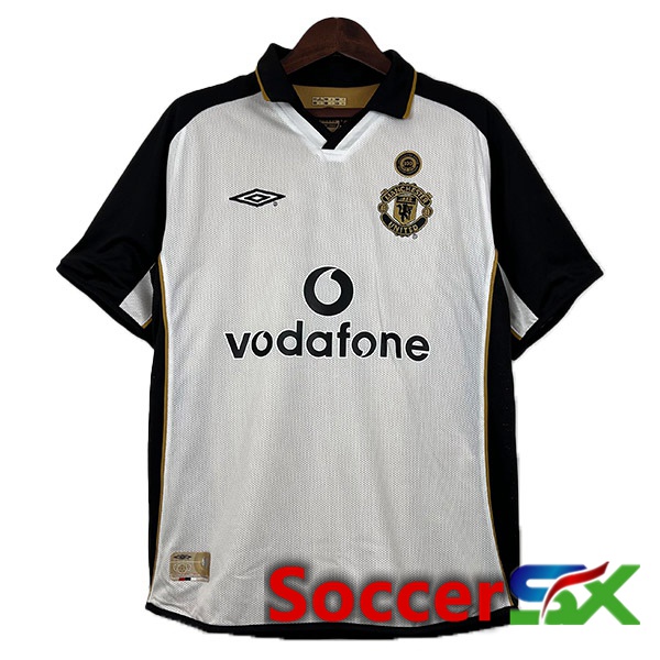 Manchester United Retro Soccer Jersey 100th Anniversary Edition White