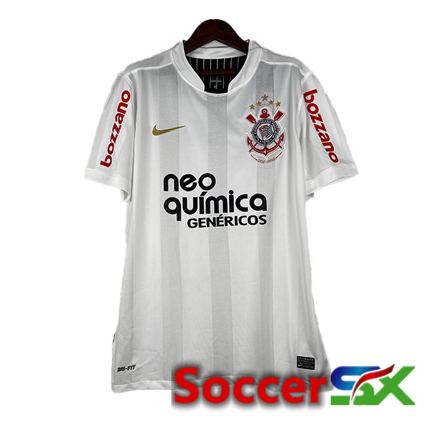 Corinthians Retro Soccer Jersey Home White 2010