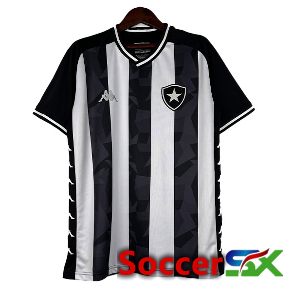 Botafogo Retro Soccer Jersey Home Black White 2019-2020