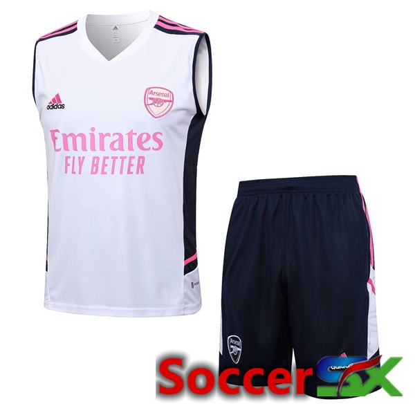 Arsenal Soccer Vest + Shorts White 2023/2024