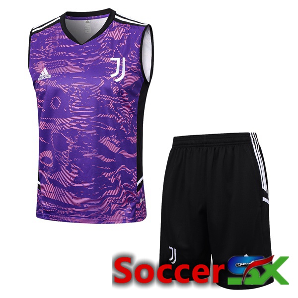Juventus Soccer Vest + Shorts Purple 2023/2024