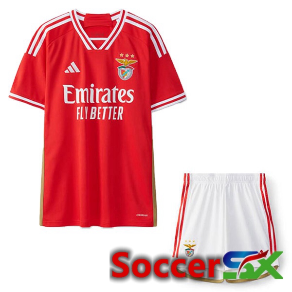 S.L Benfica Kids Soccer Jersey Home Red 2023/2024