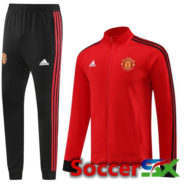 Manchester United Training Jacket Suit Red 2023/2024