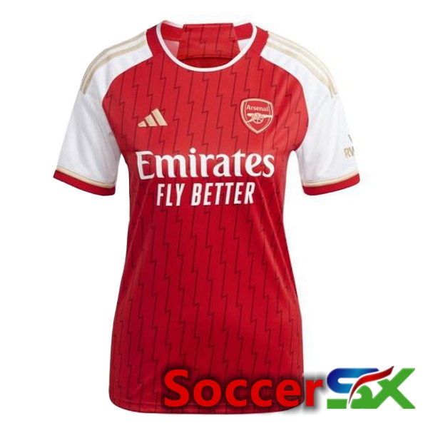 Arsenal Womens Soccer Jersey Home Red White 2023/2024