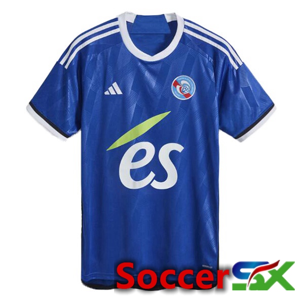 RC Strasbourg Alsace Soccer Jersey Home Blue 2023/2024