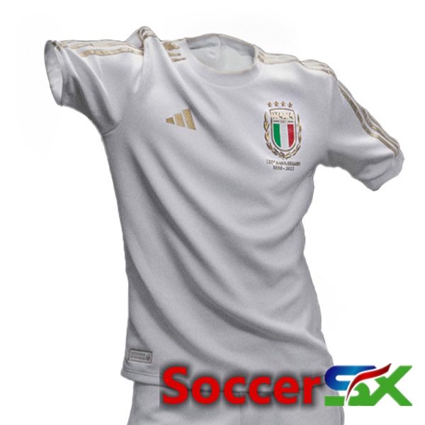 Italy Soccer Jersey 125th Anniversary Edition White 2023/2024