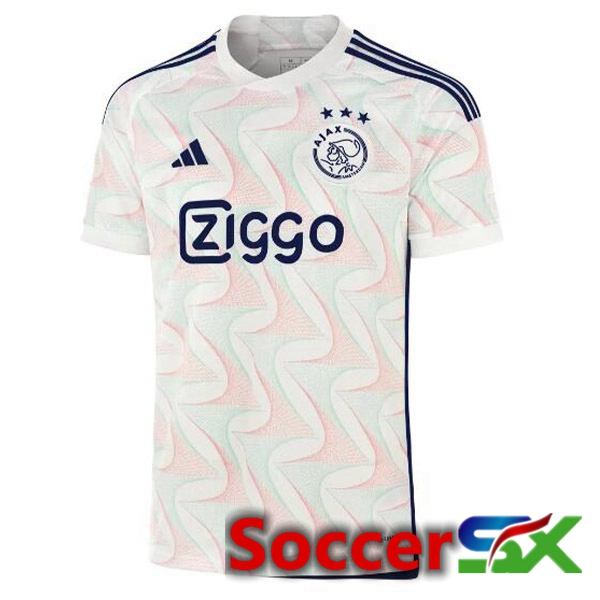 AFC Ajax Soccer Jersey Away White 2023/2024