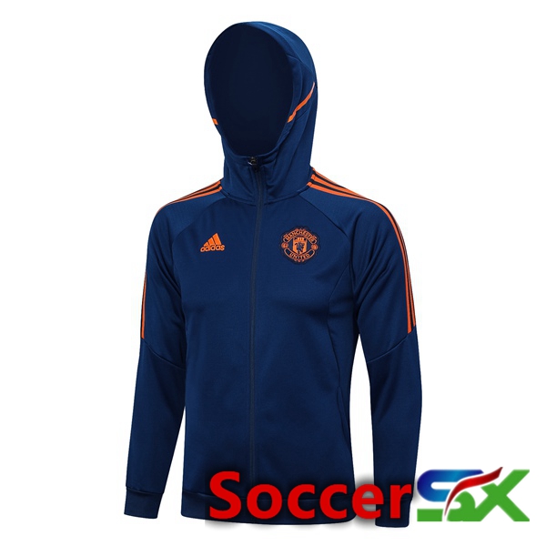 Manchester United Training Jacket HoodieBlue 2023/2024