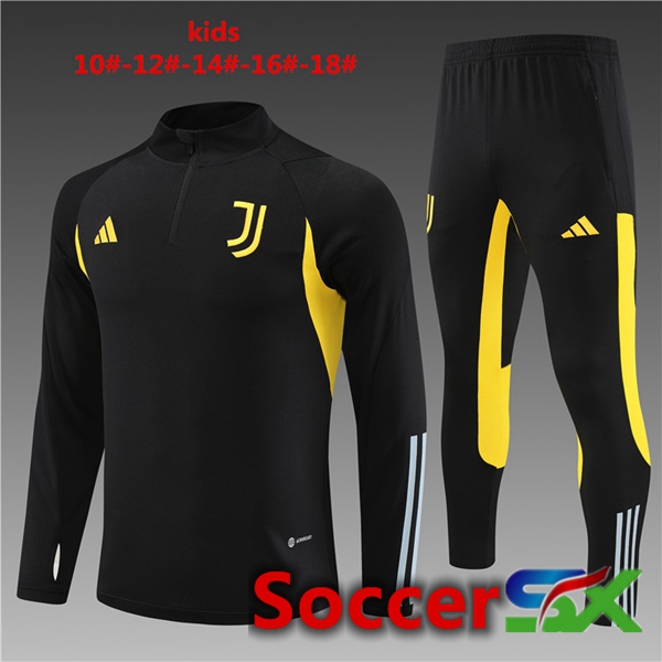 Juventus Kids Training Tracksuit Suit Black 2023/2024