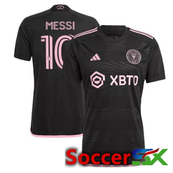 Inter Miami CF (MESSI 10) Soccer Jersey Away Black 2023/2024