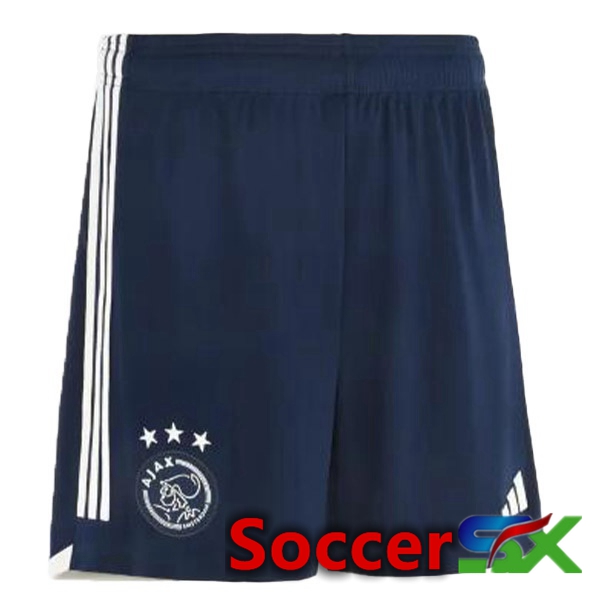 AFC Ajax Soccer Shorts Away Royal Bluee 2023/2024