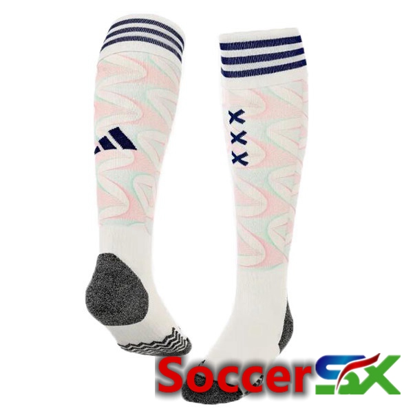 AFC Ajax Soccer Socks Away White 2023/2024