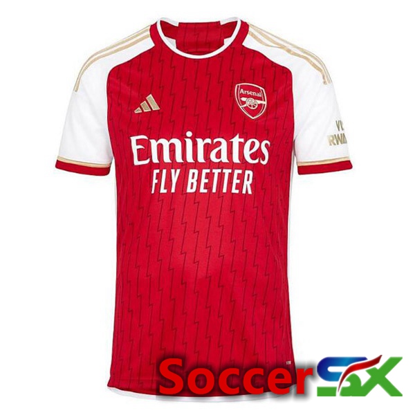 Arsenal Soccer Jersey Home Red White 2023/2024