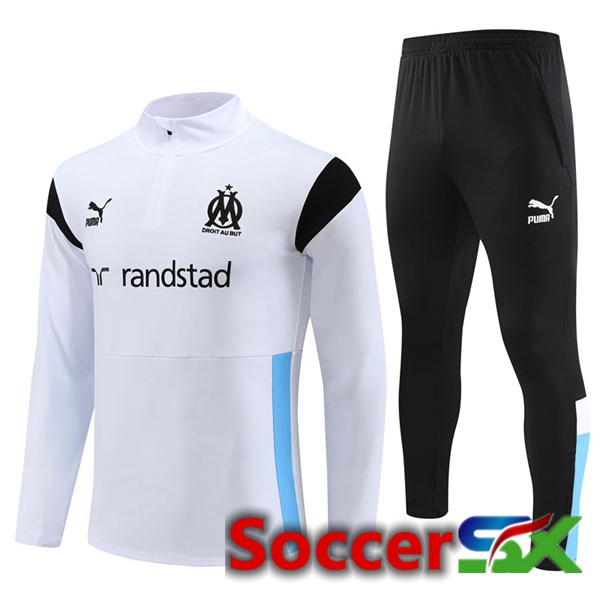 Marseille OM Training Tracksuit Suit White 2023/2024
