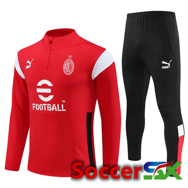 AC Milan Training Tracksuit Suit Red 2023/2024