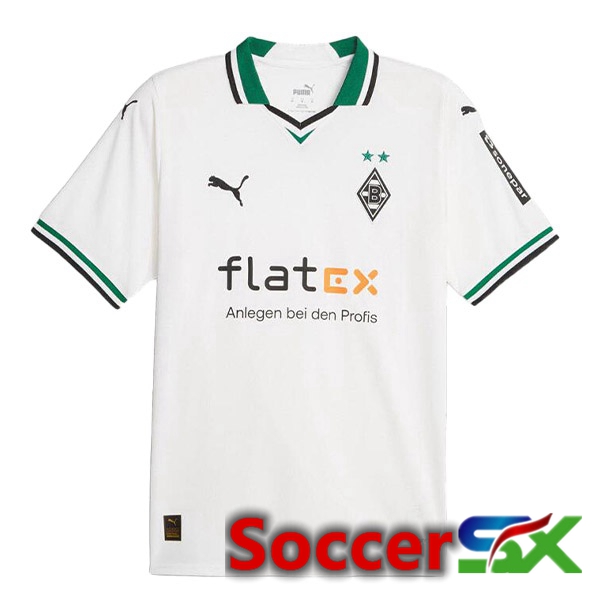 Monchengladbach Soccer Jersey Home White 2023/2024