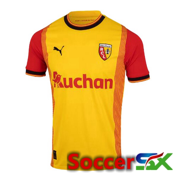 RC Lens Soccer Jersey Home Yellow Red 2023/2024