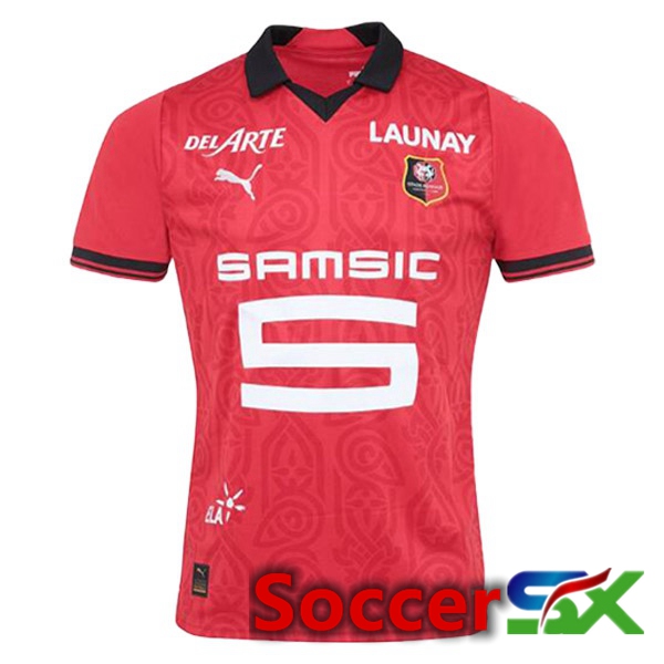 Stade Rennais Soccer Jersey Home Red 2023/2024