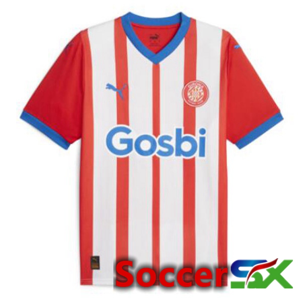 Girona Soccer Jersey Home Red White 2023/2024