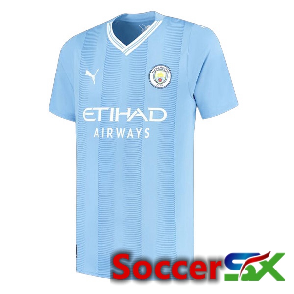 Manchester City Soccer Jersey Home Blue 2023/2024