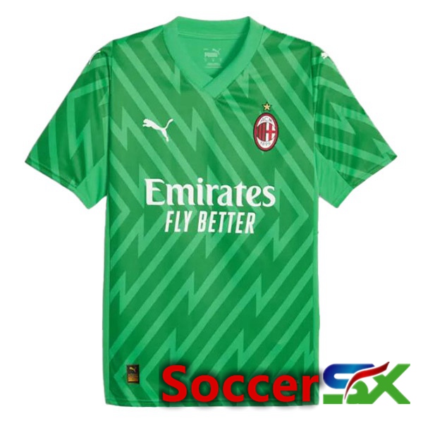 AC Milan Goalkeeper Soccer Jersey Green 2023/2024
