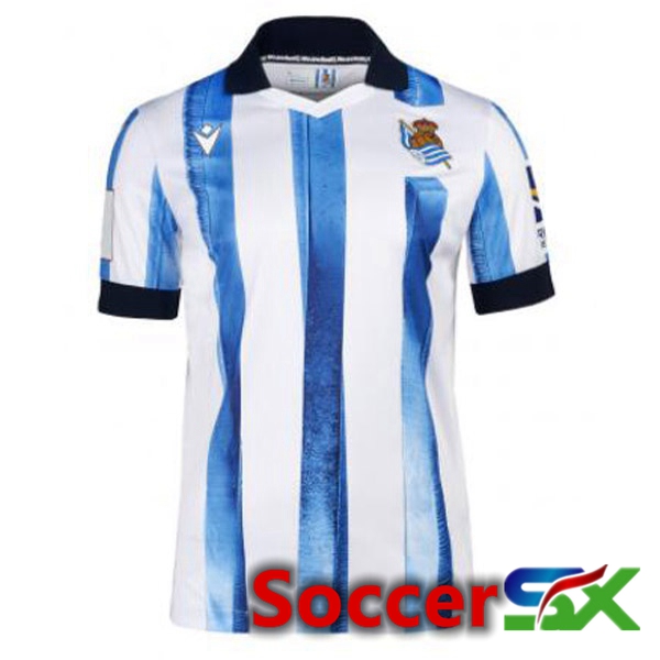 Real Sociedad Soccer Jersey Home Red White 2023/2024