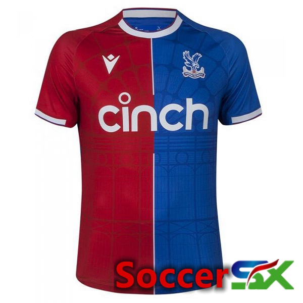 Crystal Palace Soccer Jersey Home Red Blue 2023/2024