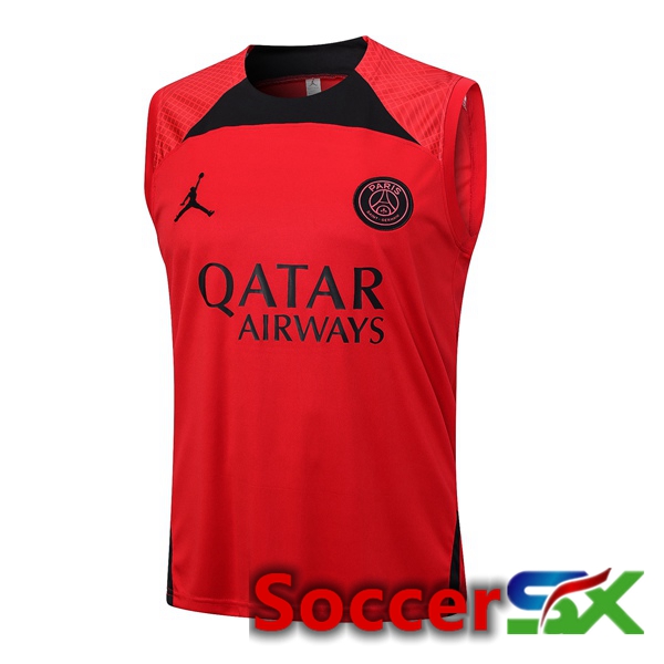 Paris PSG Soccer Vest Red 2023/2024