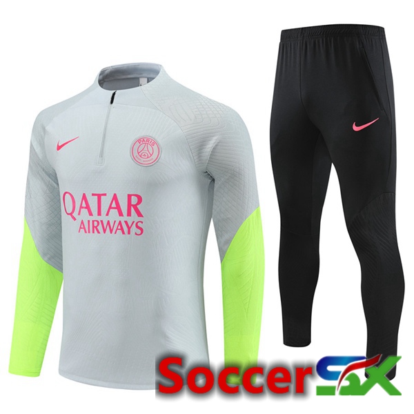 Paris PSG Training Tracksuit Suit Grey 2023/2024