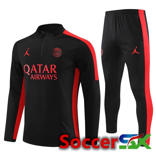 JORDAN Paris PSG Training Tracksuit Suit Black 2023/2024