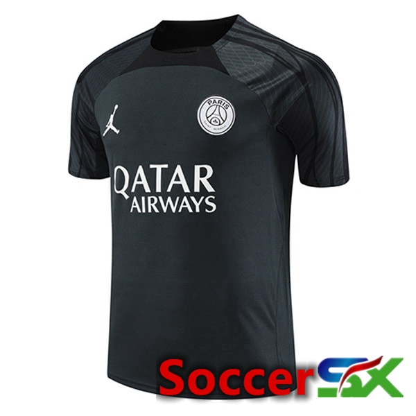 JORDAN Paris PSG Training T Shirt Black 2023/2024