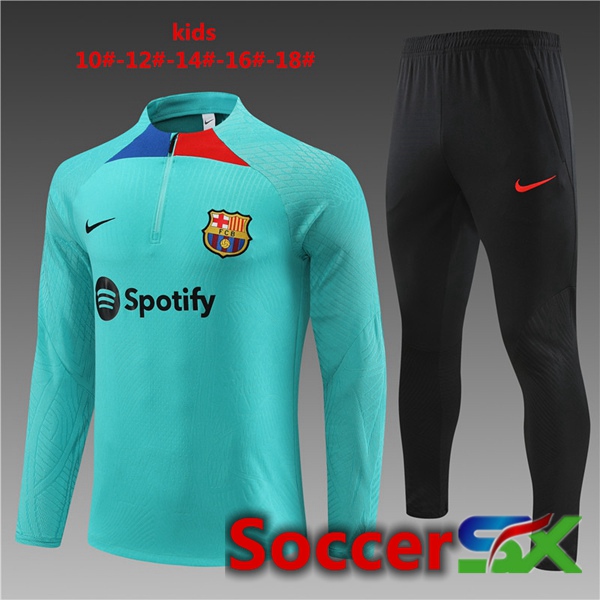 FC Barcelona Kids Training Tracksuit Suit Blue 2023/2024