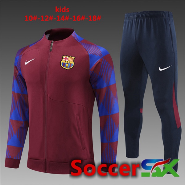 FC Barcelona Kids Training Jacket Suit Red 2023/2024