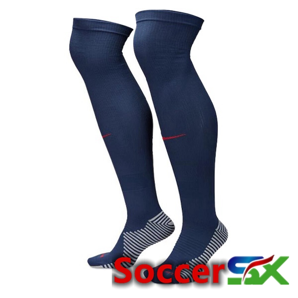 Paris PSG Soccer Socks Home Royal Bluee 2023/2024