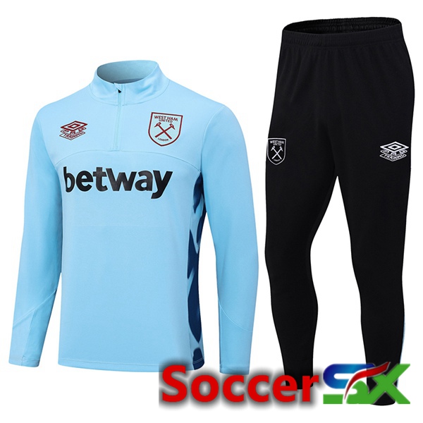 West Ham Training Tracksuit Suit Blue 2023/2024