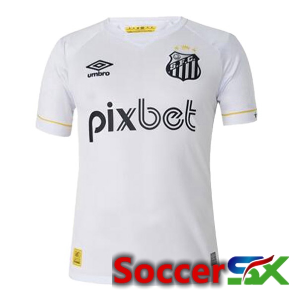 Santos FC Soccer Jersey Home White 2023/2024