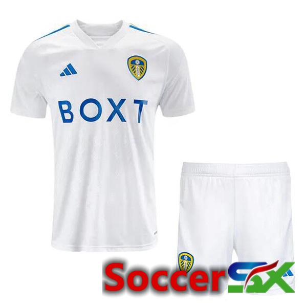 Leeds United Kids Soccer Jersey Home White 2023/2024