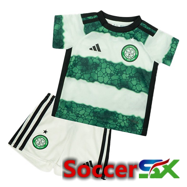 Celtic FC Kids Soccer Jersey Home Green White 2023/2024