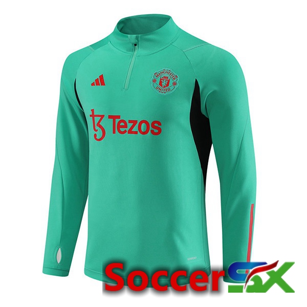 Manchester United Training Sweatshirt Green 2023/2024