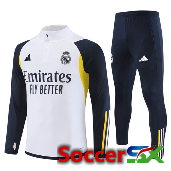 Real Madrid Training Tracksuit Suit White 2023/2024