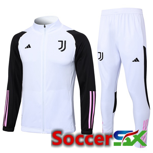 Juventus Training Jacket Suit White Black 2023/2024